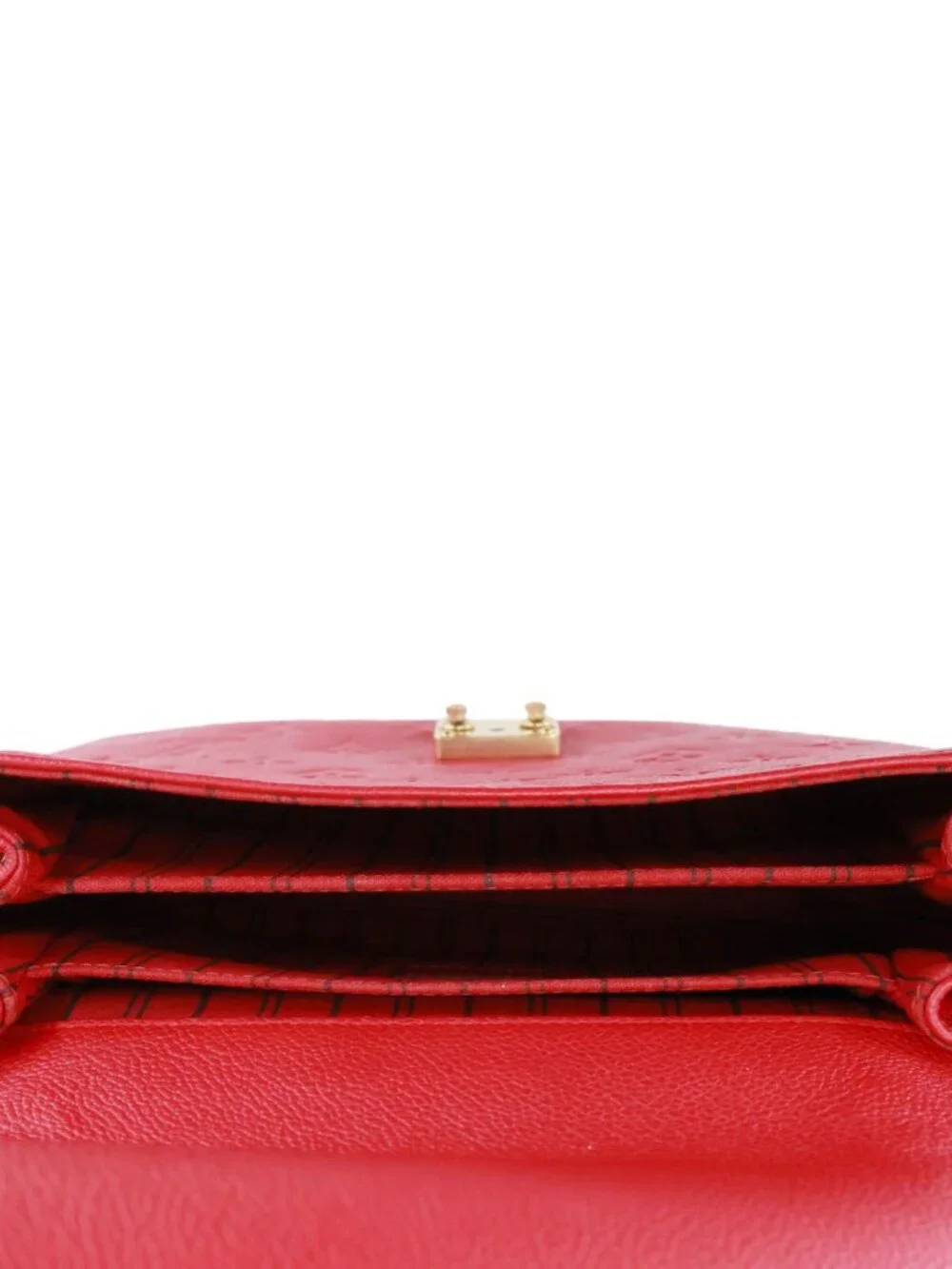 Louis Vuitton Metis Pochette Empreinte Leather Crossbody Bag Red